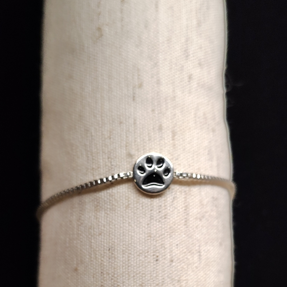 Park Lane Silver Paw Charm Bracelet